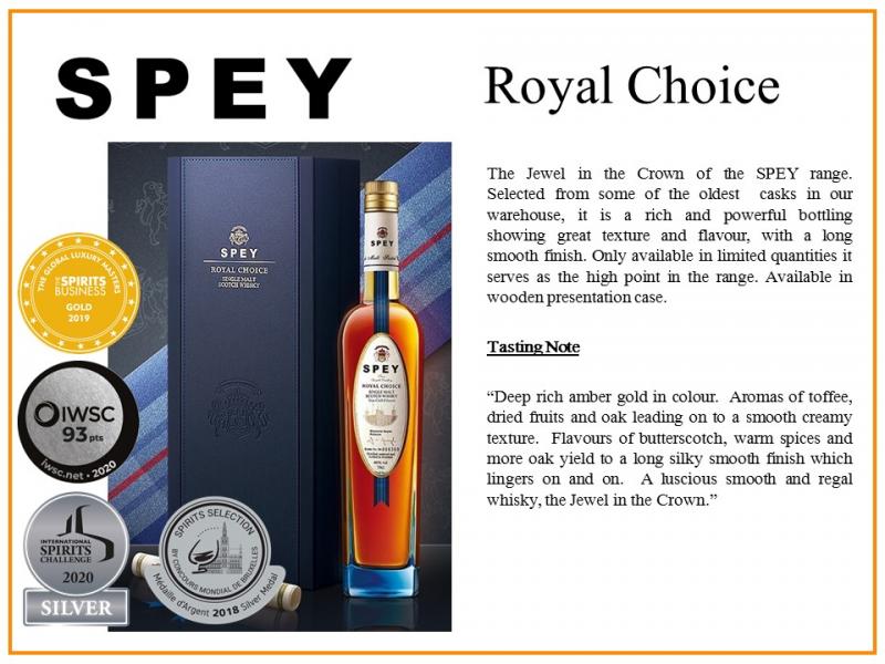 Spey Royal Choice Tasting Note