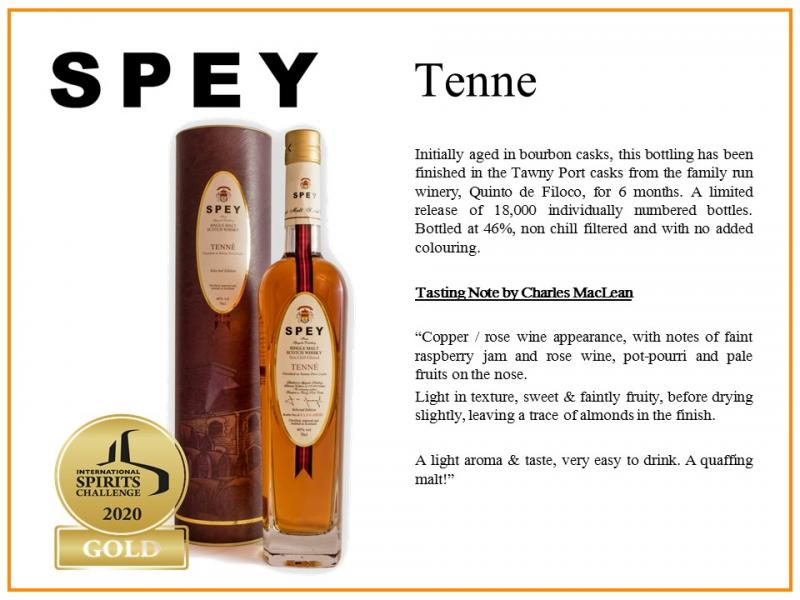 Spey Tenne  with Tasting Note