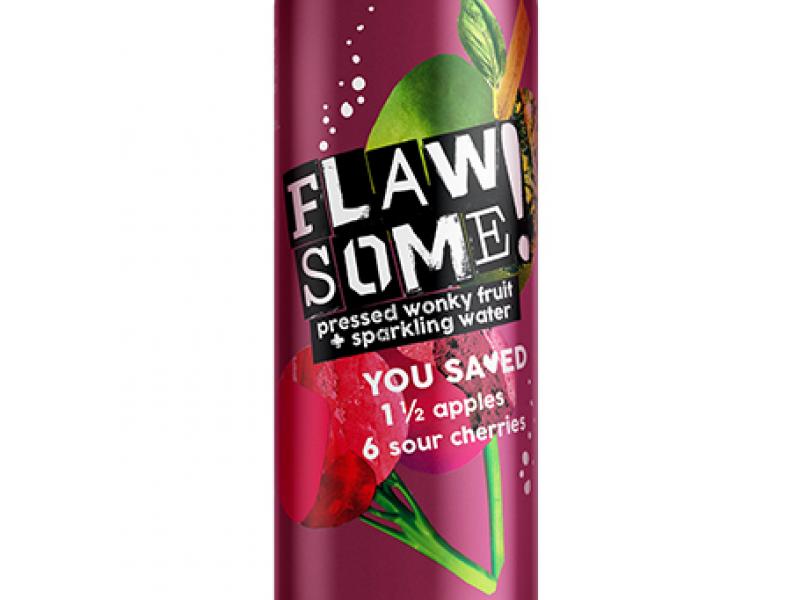 Product image for Flawsome! Apple & Sour Cherry - Lightly Sparkling Juice (24x250ml)