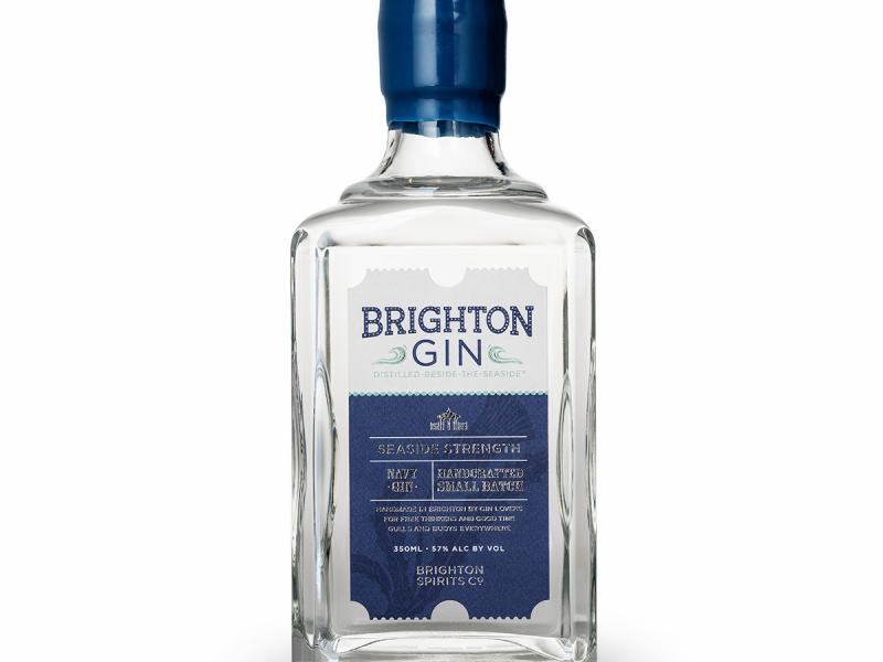 Product image for Brighton Gin – Seaside Strength 350ml, 57% ABV
