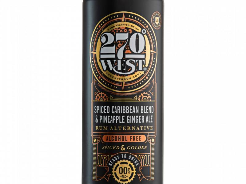 Product image for 270 Degrees West - Spiced Caribbean Blend &amp; Pineapple Ginger Ale RTD
