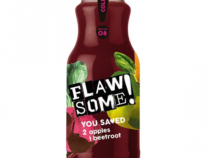 Product image for Flawsome! Apple &amp; Beetroot - Cold Pressed Juice (12x250ml)