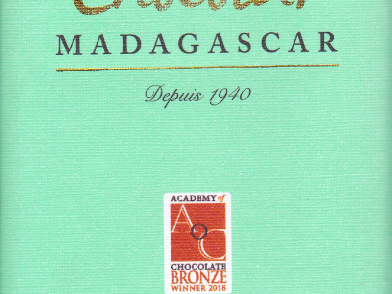Product image for Chocolat Madagascar Fine Milk Chocolate 80% cacao